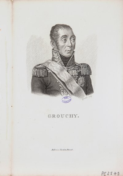Ritratto del Maresciallo Emmanuel de Grouchy, 1814 da Charles Aimé Forestier